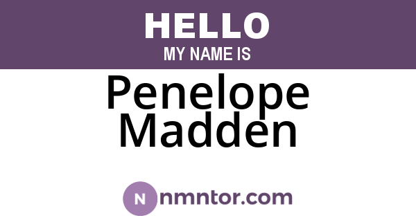 Penelope Madden