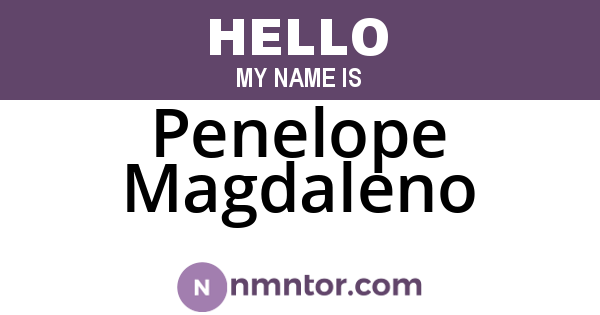 Penelope Magdaleno