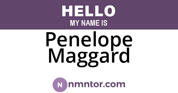 Penelope Maggard