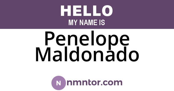 Penelope Maldonado