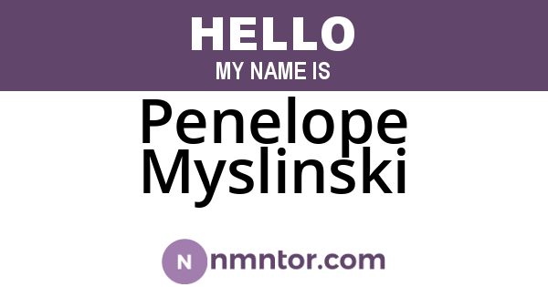 Penelope Myslinski