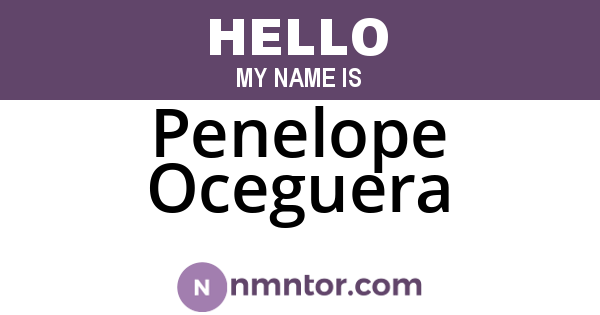 Penelope Oceguera