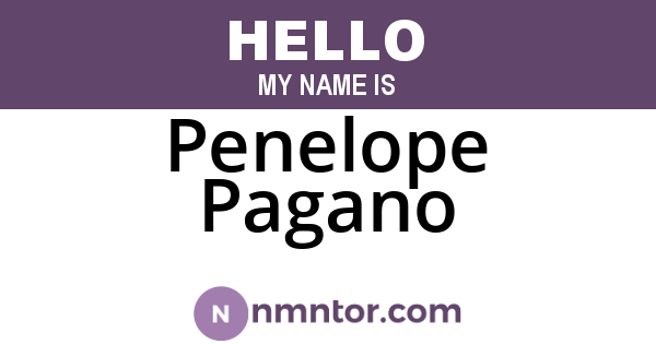 Penelope Pagano