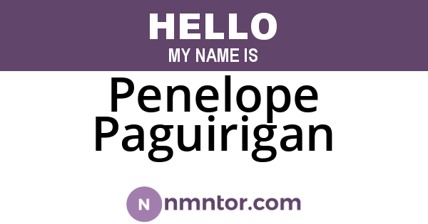Penelope Paguirigan