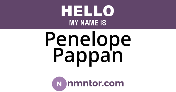 Penelope Pappan