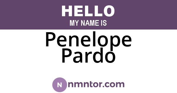 Penelope Pardo