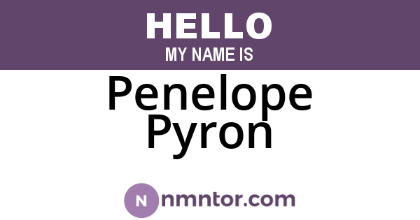 Penelope Pyron