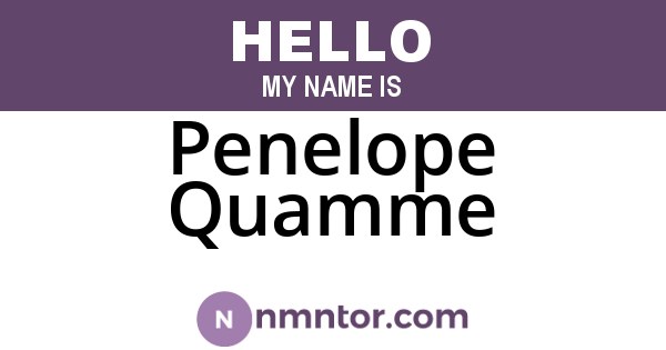 Penelope Quamme