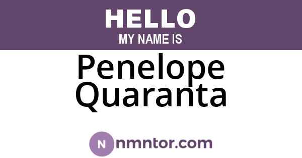 Penelope Quaranta