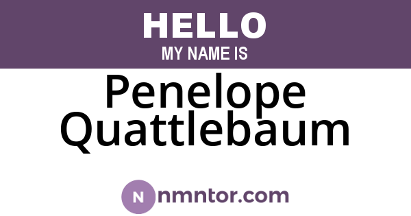 Penelope Quattlebaum