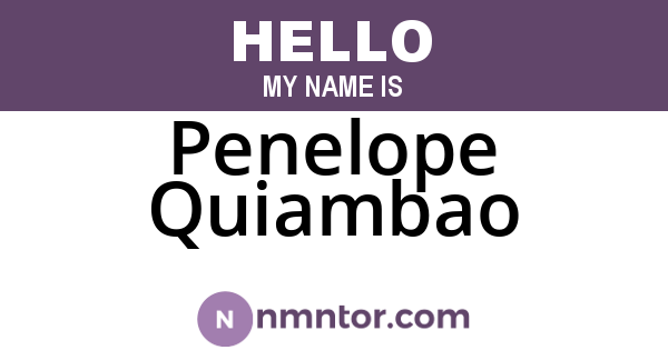 Penelope Quiambao