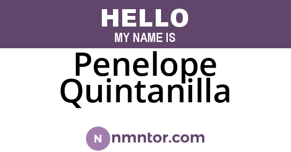 Penelope Quintanilla