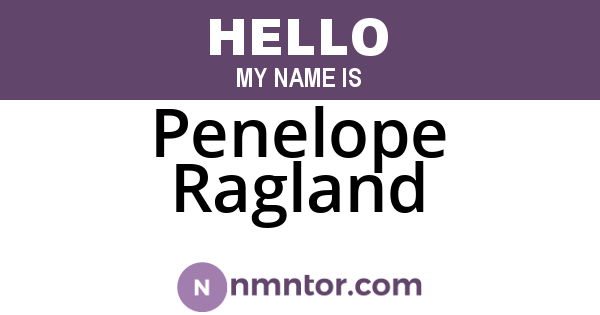 Penelope Ragland