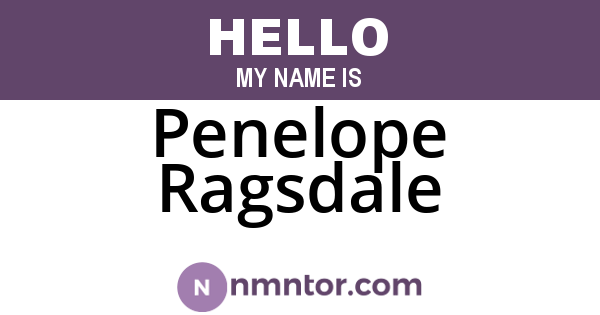 Penelope Ragsdale