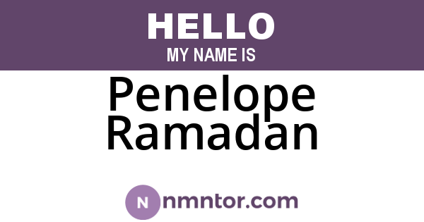 Penelope Ramadan
