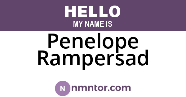 Penelope Rampersad