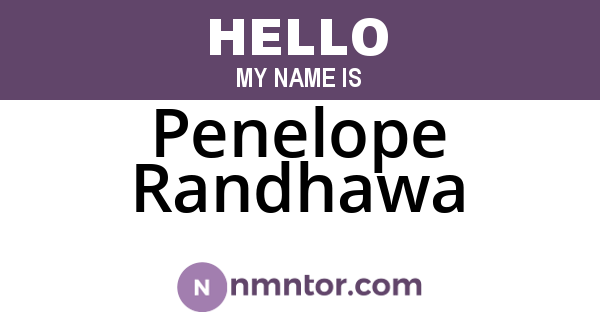 Penelope Randhawa