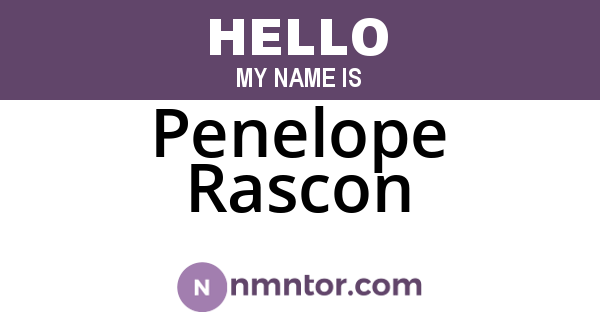 Penelope Rascon