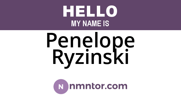 Penelope Ryzinski