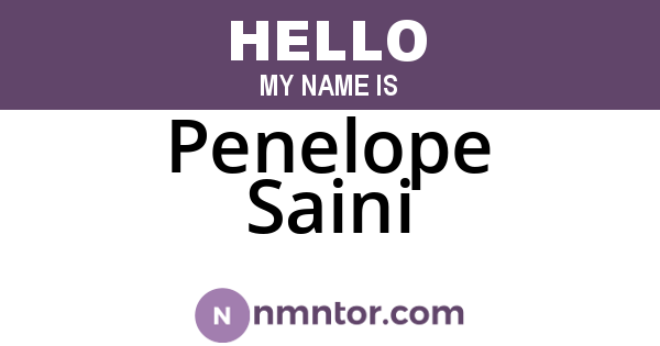Penelope Saini