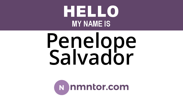 Penelope Salvador
