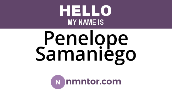Penelope Samaniego