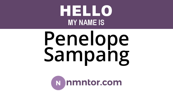 Penelope Sampang