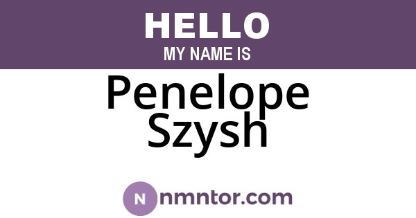 Penelope Szysh