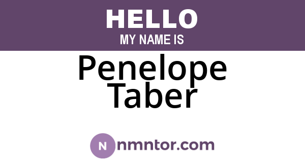 Penelope Taber