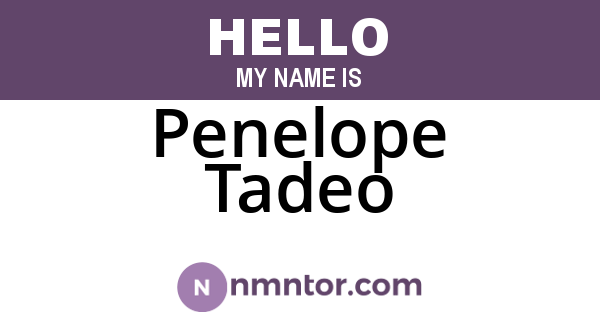 Penelope Tadeo