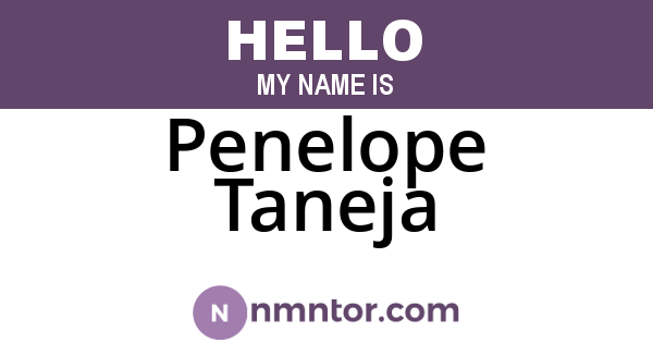 Penelope Taneja