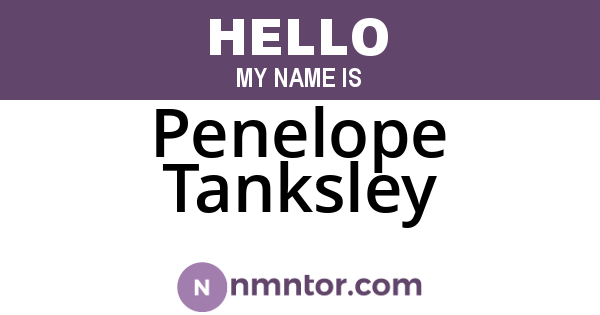 Penelope Tanksley