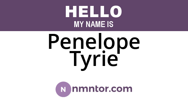 Penelope Tyrie