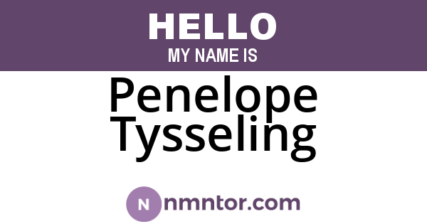 Penelope Tysseling