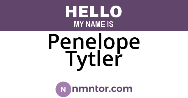 Penelope Tytler