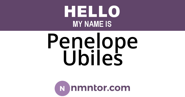Penelope Ubiles