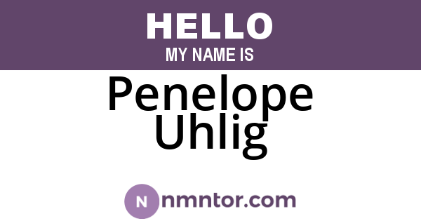 Penelope Uhlig