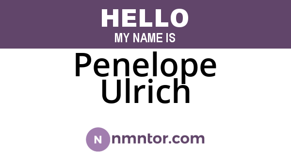 Penelope Ulrich