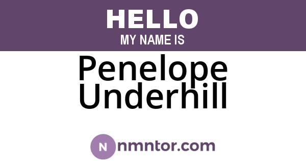 Penelope Underhill