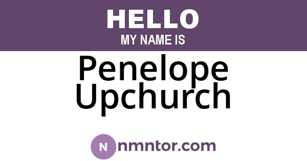Penelope Upchurch