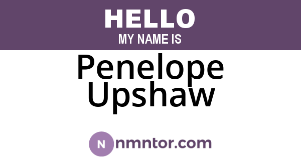 Penelope Upshaw