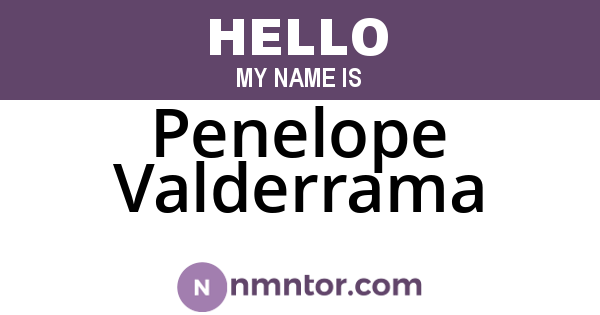 Penelope Valderrama