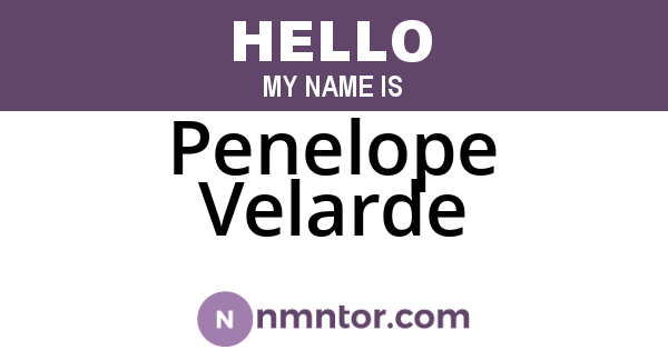 Penelope Velarde