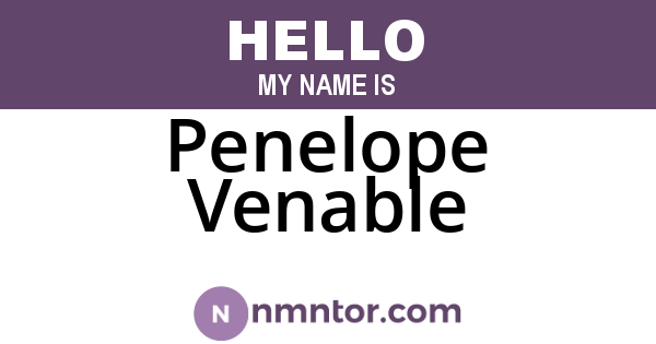 Penelope Venable