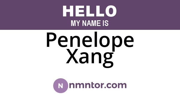 Penelope Xang
