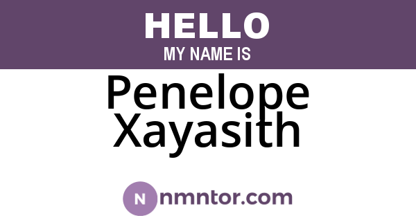 Penelope Xayasith
