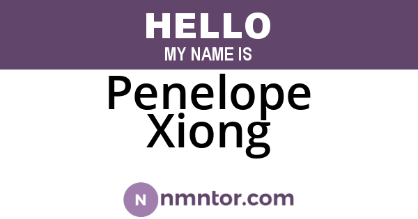 Penelope Xiong