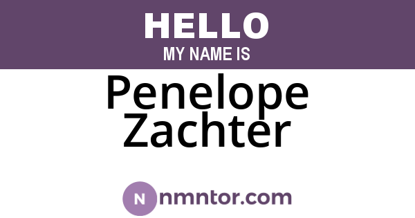 Penelope Zachter