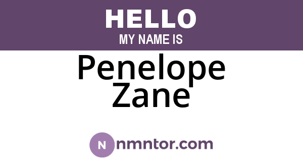 Penelope Zane