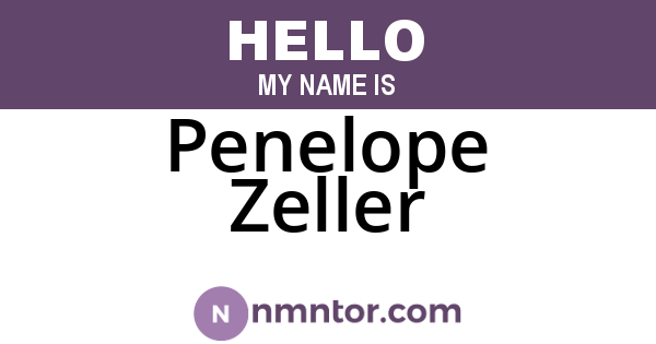 Penelope Zeller